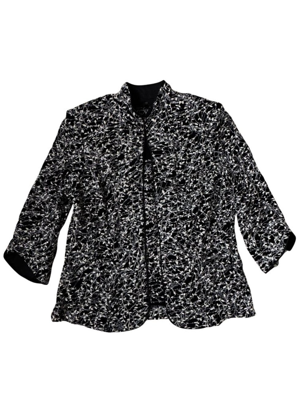 Alex Evenings Womens Petite 2-Piece Jacket Tank Set-PM-Black Glitter 4211285 NWT